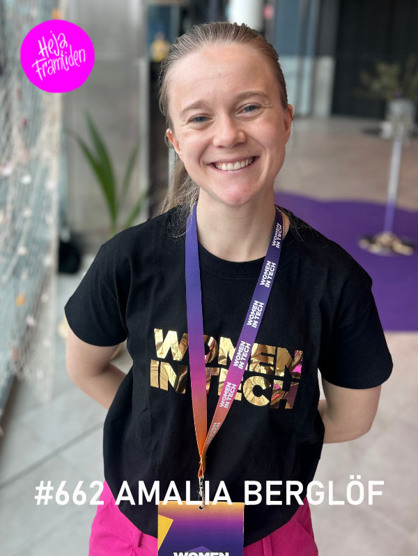 Amalia Berglöf, Women in Tech Sweden och crewcial. Foto: Christian von Essen, hejaframtiden.se