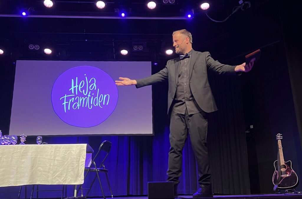 Christian von Essen med Heja Framtiden talkshow på Maxim, 7 maj 2026.